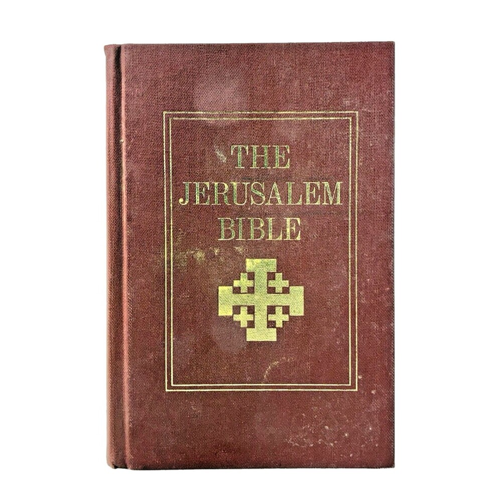 The Jerusalem Bible Vintage 1966 Doubleday Red Hardcover